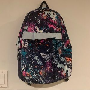 Rare Ivivva by Lululemon Girl’s Backpack blue multiple colour dance gym